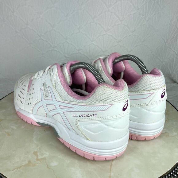 ASICS Gel-Dedicate 4 Comfort Running Shoes Sz 10 White Walking Athletic Sneakers - Picture 7 of 12